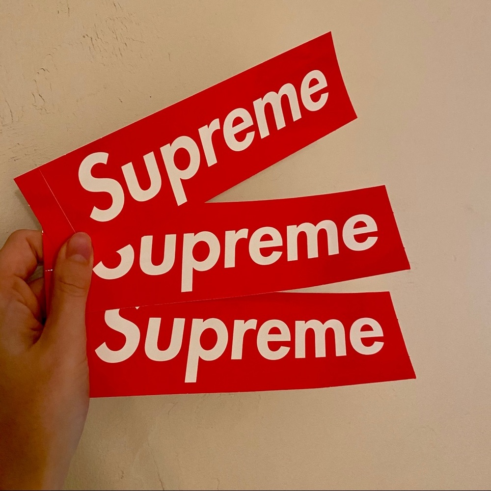 AUTHENTIC Supreme Stickers (set of 3)